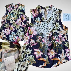 Soft Surroundings Flor de Pluma Sleeveless Tank Sz M